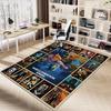 Halloween Horror Icons Carpet For Playroom Bedroom Living Room Sofa Home Decorkids Game Area Rug Nonslip Floor Mat
