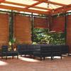 Day and Night - Day and Night Garden Furniture 11 Pieces with Black Cushions Solid Pine Wood