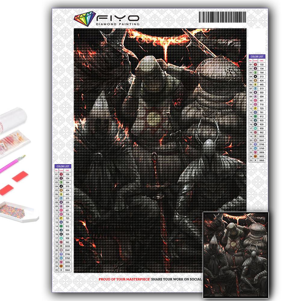 DIY 5D Diamond Painting Game Dark Souls Cross Stitch Kit Full Drill Embroidery Mosaic Art Picture of Rhinestones Gift