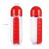 Multifunctional Water Bottle with 7-Day Pill Organizer - Portable and Convenient for Outdoors