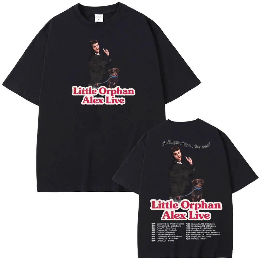 Футболка Alex Warren - 2026 European Arena Tour, летняя, в корейском стиле, высокого качества, винтажная, 100% хлопок, удобная.