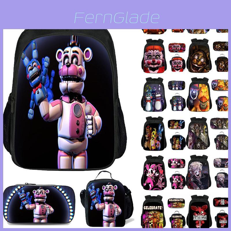 Яркий набор рюкзака Five Nights At Freddys с сумкой для ланча и пеналом