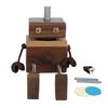 Car Air Fresheners Wooden Robot Figurine with Swinging Legs Car Outlet Ventilation Perfume Clips Car Dashboard Decoration