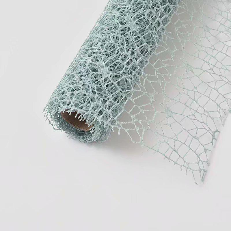 Жаккардовая сетчатая бумага для упаковки цветов для букетов - дизайн с большими отверстиями Wild Goose