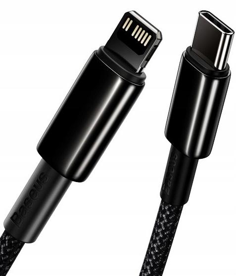 Baseus Tungsten PD USB-C - Lightning Cable 2.0 m Black 20W