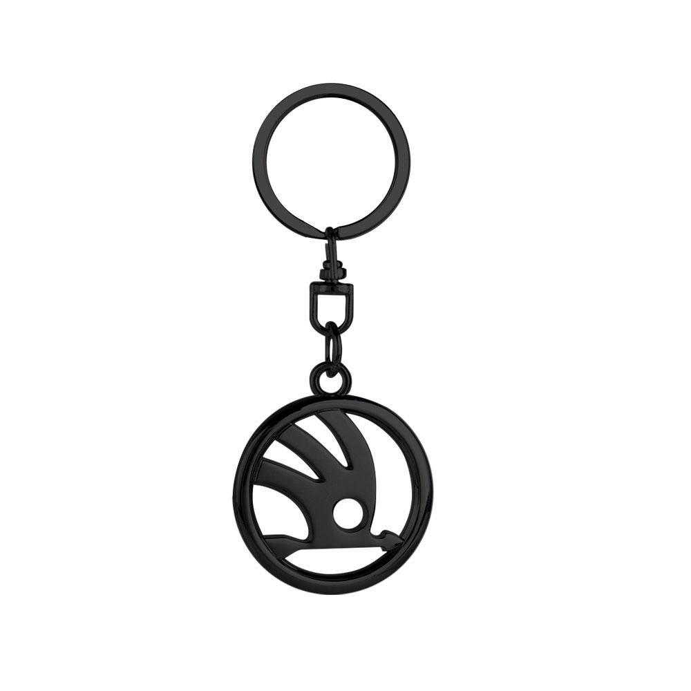 For Skoda VII S Octavia Fabia VRS Rapid Yeti Metal Car Emblem Keychain Key Holder Pendant Keyring Decor Accessories Auto Styling xkzm13