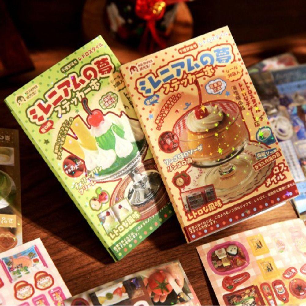 Каваий Сделай сам Справочник Декоративные наклейки 30 листов Скрапбук Новая художественная бумага