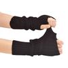 Long Fingerless Gloves Women's Finger Sun Protection Punk Soft Comfortable Knitted Gothic Glove T2Q4
