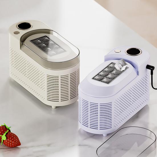 Desktop Ice Maker Machine Food-Grade Large Capacity Low Noise Compact Portable Design Automatic Ice Box Ice Cube Maker