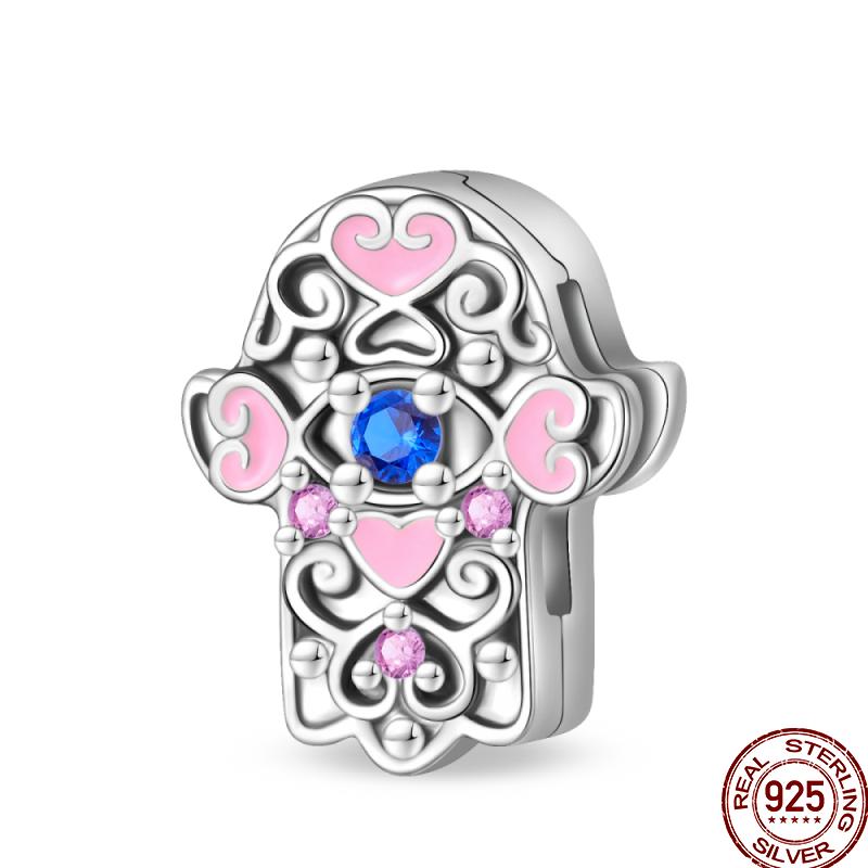 Copper Colored Zircon Shell Butterfly Amulet Body Shape Charm Flat Charm Suitable For Pan Original Bracelet