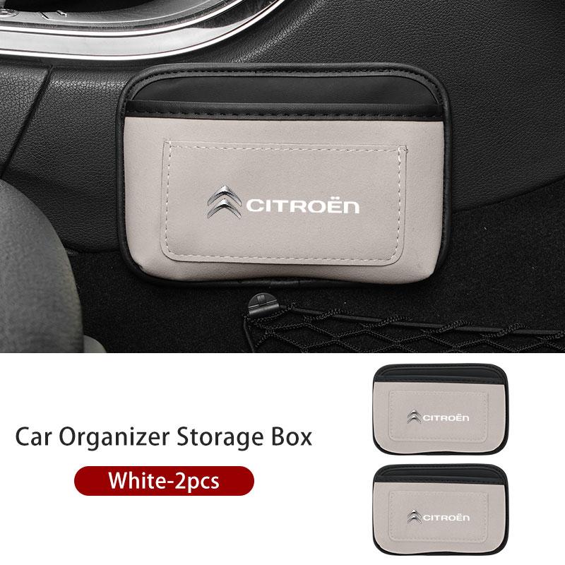 Paste Car Cards Phone Key Paste Box Self Adhesive Storage Pocket For Citroen C4 C3 C5 C1 C2 C6 VTS C4L DS3 DS4 DS5 Grand
