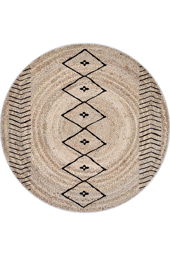 Rovigo Home Моющийся круглый ковер с принтом RHM7065-SD349