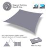 Waterproof Sun Shade Sail 98%UV Block Canopy Awning Square Rectangle 3m*3m/3.6m*3.6m/5m*3m/4m*3m FOR Garden Lawn Patio 40%OFF