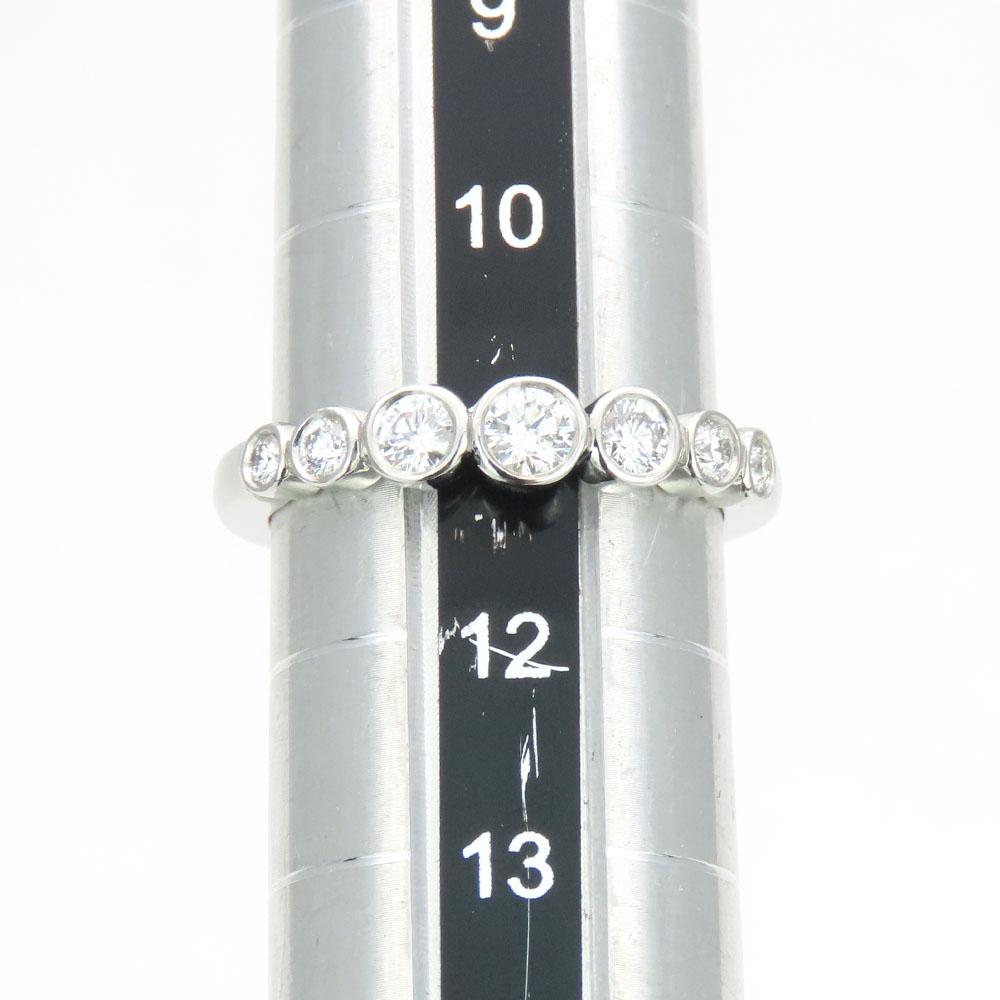 Used TIFFANY&Co. Ring Jazz Graduated EU#51 Pt950Platinum/diamond 4.4g Platinum