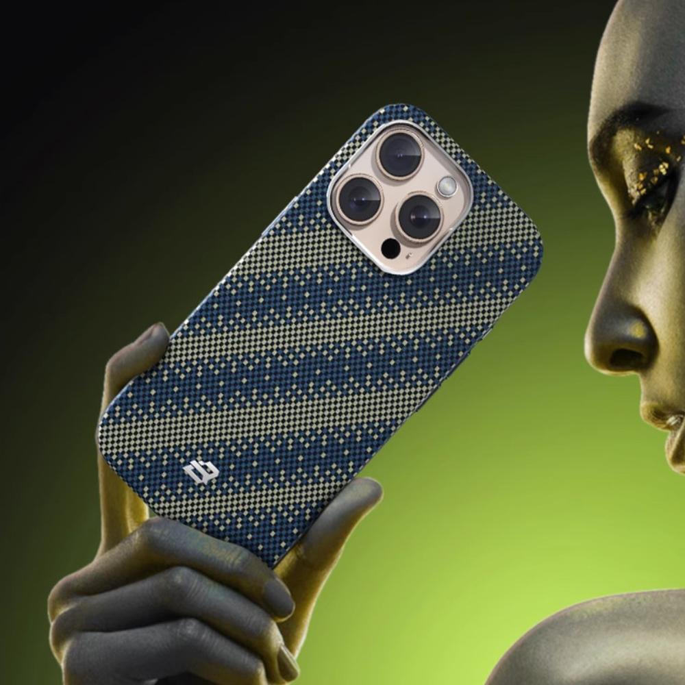 Blueo Kevlar Series for iPhone 16 Pro Max Case Gilded Tactile Woven Galaxy Aramid Fiber Magnetic Case for iPhone 16 Pro Case