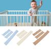 3pcs Cotton Crib Bumper Anti Collision Soft Guard Washable Crib Safe Teething Protector for Cot