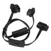 OBD-разветвитель, кабель 16-контактный, плоский, высокоточный, 1 в 2, Y-разветвитель, удлинительный кабель для Elm327