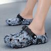 Summer Men Slippers EVA Sandals Clogs Printing New Men's Hole Shoes Outdoor Beach Slides Home Garden Slides Male Working Shoes