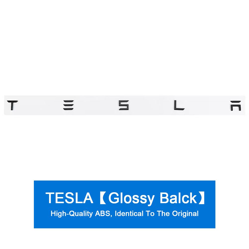 JDFN3 Metal Car Front Hood Rear Trunk Badge Sticker Decoration for Tesla Model 3 S X Y Roadster Auto Emblem Exterior Decal Accessories