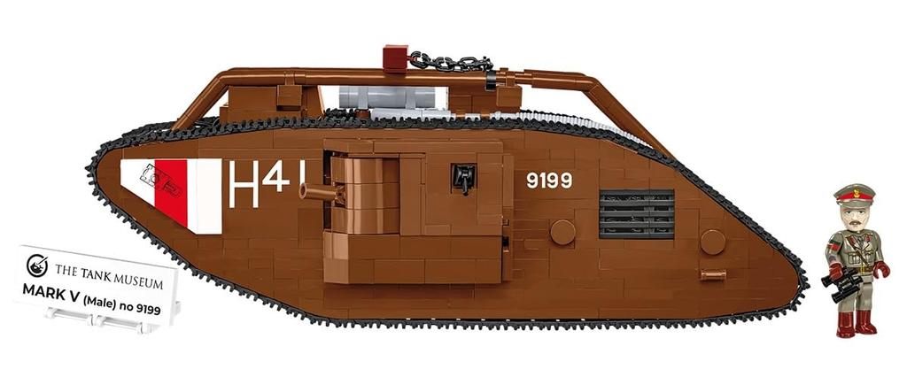 COBI Historical Collection Great Warmark V 9199 Tank (Male) No.