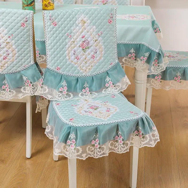 Чехлы на обеденные стулья, домашняя антигрязная подушка, европейский жаккардовый чехол на стул, подушка для домашнего стула, универсальный домашний декор