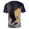 3D-печать Eagle Мужские рубашки с короткими рукавами Уличная одежда больших размеров