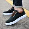 Canvas Men's Sneakers Black Lace Up Sping Shoes  Classic Casual Vulcanized Shoes  Mens Spring Sport Shoes