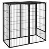 VidaXL Dog Playpen 6 Panels Black 50x100cm Powder-Coated Steel 171792