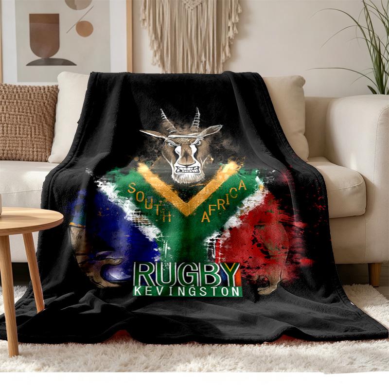 South Africa Springboks Soft and comfortable flannel Suitable for sofas living rooms outdoor camping travel and also makes a great anniversary gif