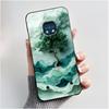 Чехол для Nokia XR20 Чехол Эстетичный Модный Милый Кот Астронавт Мультяшный Черный ТПУ Силикон Мягкий Ударопрочный Чехол для Телефона Задняя Крышка