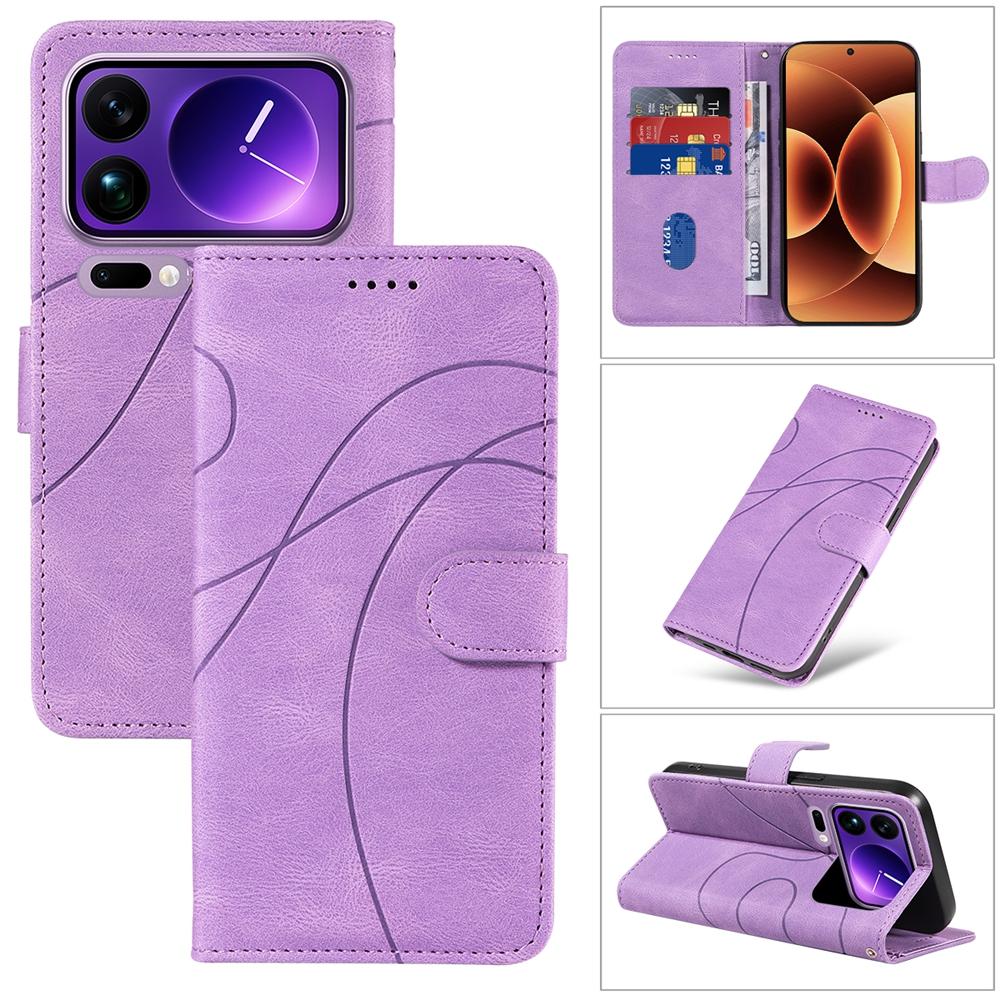 Магнитный кожаный кошелек-чехол для Xiaomi 17 Pro Max 15T 15 14T 14 13T 13 12 12T 11 11T 10T Lite Pro Ultra Флип-чехол Изогнутая линия