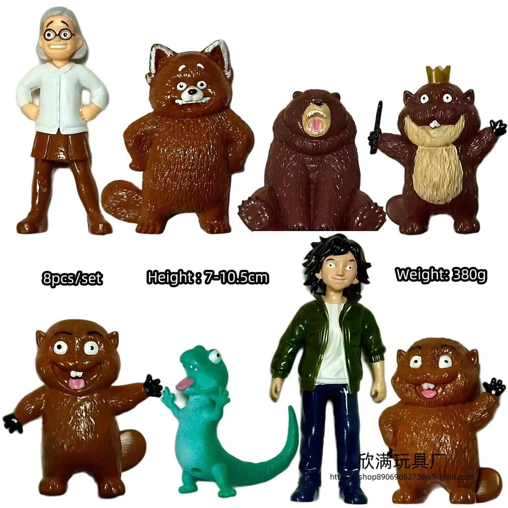 2026 New Hoppers Tom Lizard Figure Toy Anime Peripherals Mabel Action Figures King George Figurine Model Set Birthday Gift