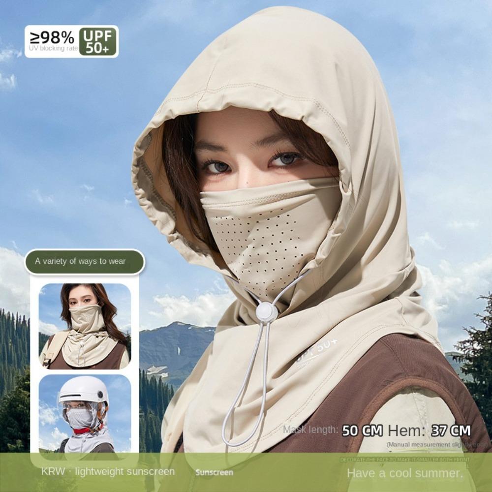 Балаклава Ice Silk Anti UV, солнцезащитная шапка двойного назначения, на все лицо, для улицы