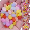 Home Party Supplies For Jewelry Making Wholesale 20Pcs Heart Flower Butterfly DIY Crafts Frosted Loose Beads Pendant Necklace Bracelet