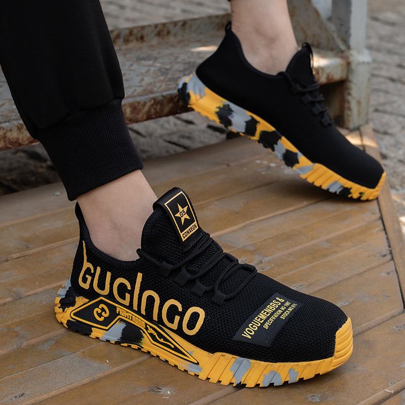 Lightweight Men Safety Shoes With Steel Toe Cap Work Sneakers Men Women Work Shoes Breathable Puncture-Proof Work Safety Boots Men Safety Footwear