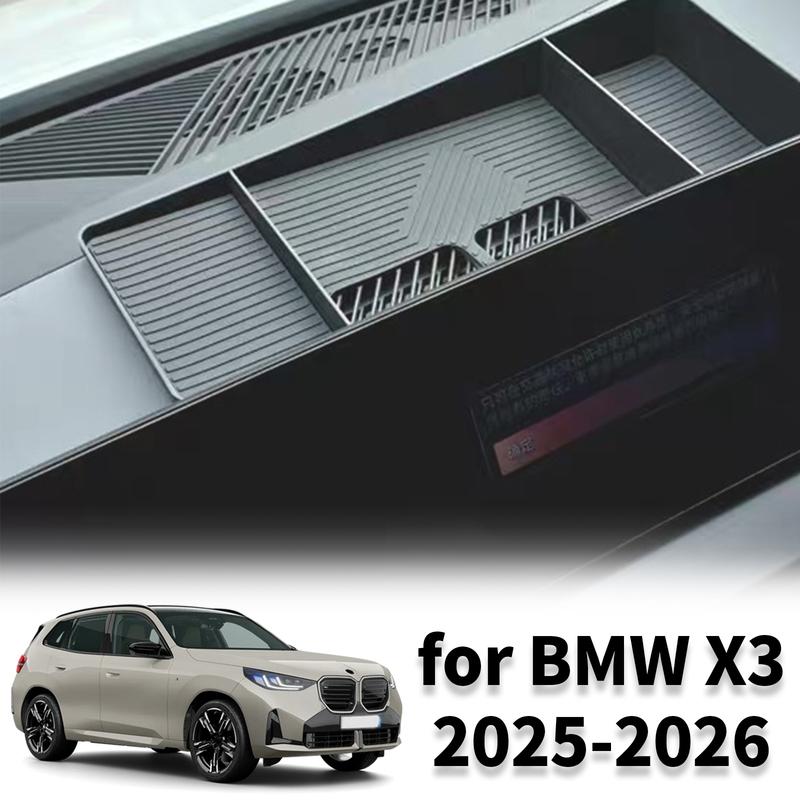 Для 2025 2026 BMW X3 G45 Автомобильный подлокотник ящик для хранения Аксессуары Ящик для хранения за экраном Фланель ABS
