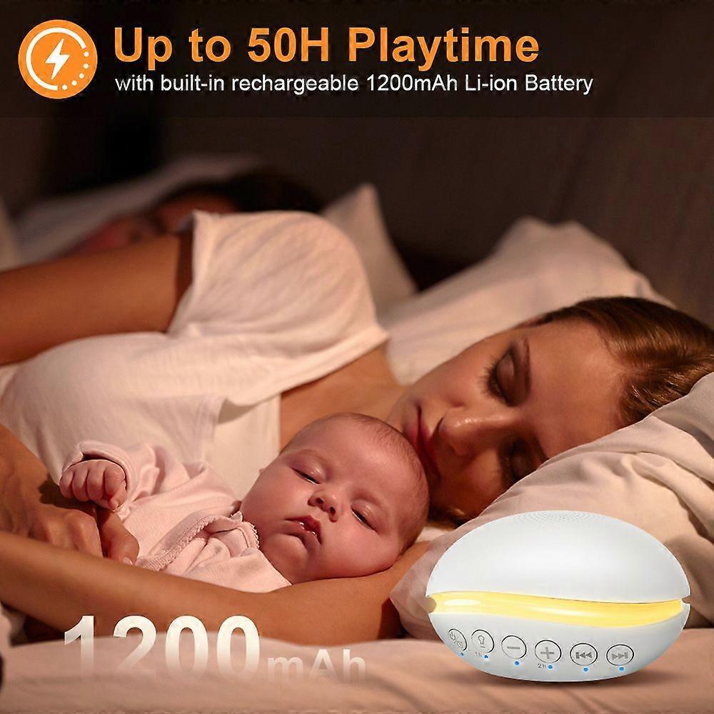 2026 new white noise sleep speaker mini portable timer suitable for infants and young children to soothe and fall asleep