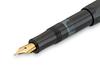 Kaweco Classic Sport Fountain F Fine Rotating Officially Imported Pen, Nib, Black/Gold, 11000335, Suction,
