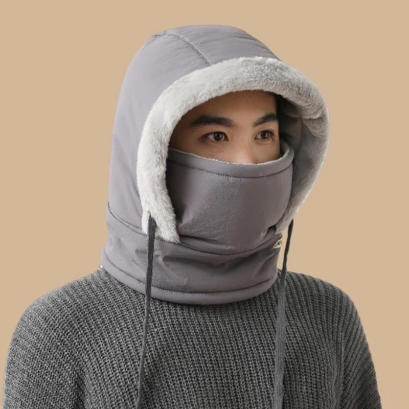 Fleece and thickened snow cap, scarf, mask, integrated cold-resistant and windproof skiing, Lei Feng hat, women's winter cycling, warm men