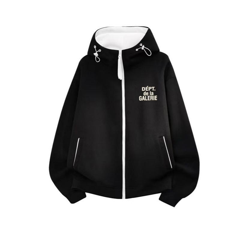 Американская галерея High Street Классическая французская винтажная толстовка на молнии с цветовыми блоками