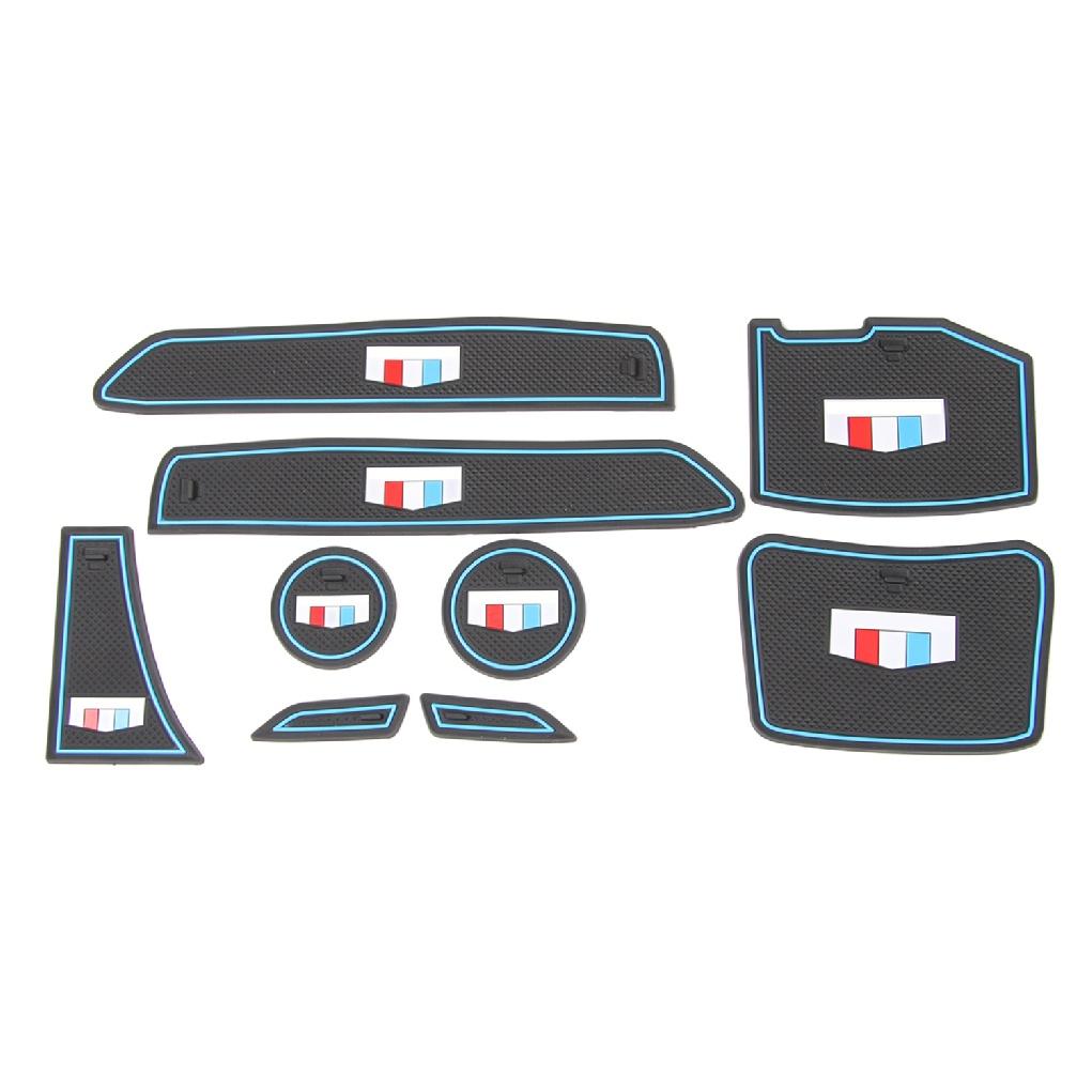 Противоскользящий коврик для ворот и чашек для Chevrolet Camaro 2017 2018 2022, резиновые прокладки с дверными пазами, салон автомобиля