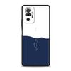 Парный чехол для телефона с дельфином и китом Для Xiaomi Redmi Note 14 13 12 Pro Plus 5G 9S 9 10 11 4G 14C 13C 12C 10C 9C 9A Мягкий чехол
