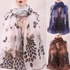 Women Chic Peacock Scarf Long Soft Scarf Wrap Scarves Vintage Stylish Shawl EMA