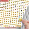 36 Sheets Sticker Pack: Apple Cartoon Expressions with Rolling Eyes - Free Shipping Special Offer