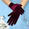 Halloween Autumn Winter Female Full Finger Velvet Full Finger Gloves Warm Gloves Mittens