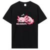Cute Axolotl Lover Mexican Salamander Relaxolotl T-Shirt Cartoon Aesthetic Clothing Graphic Tee Tops Unisex Cotton Tshirt