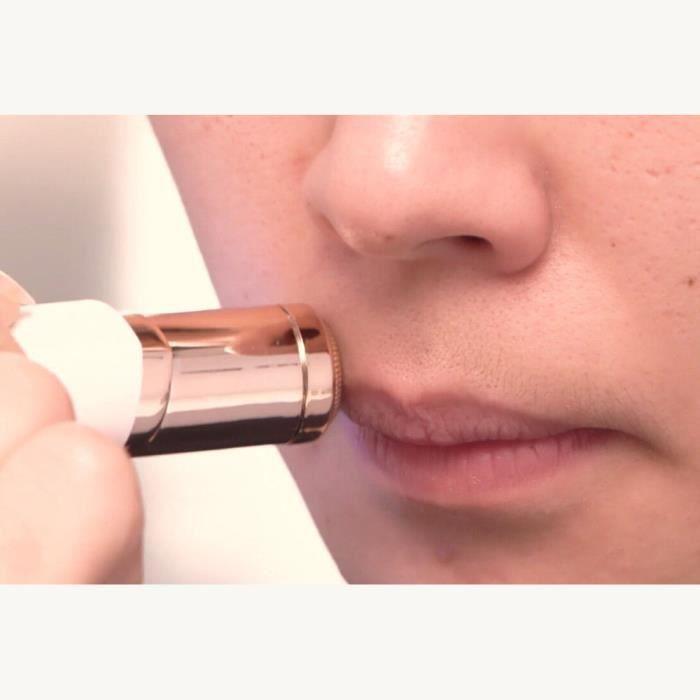 Impeccable femmes dames indolore visage corps cheveux épilateur épilateur électrique cheveux rouge à lèvres