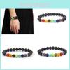 Fashionable Natural Volcanic Stone Bracelet Unique Circular Design Perfect For Travel Souvenir Gifts