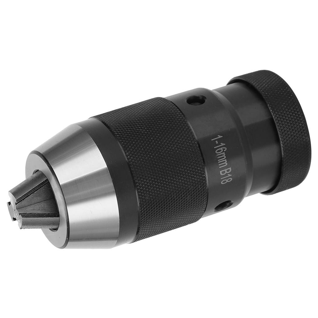 Self Tightening Drill Chuck Keyless Lathe Hardware Tools High Speed Steel 1?16mm B18