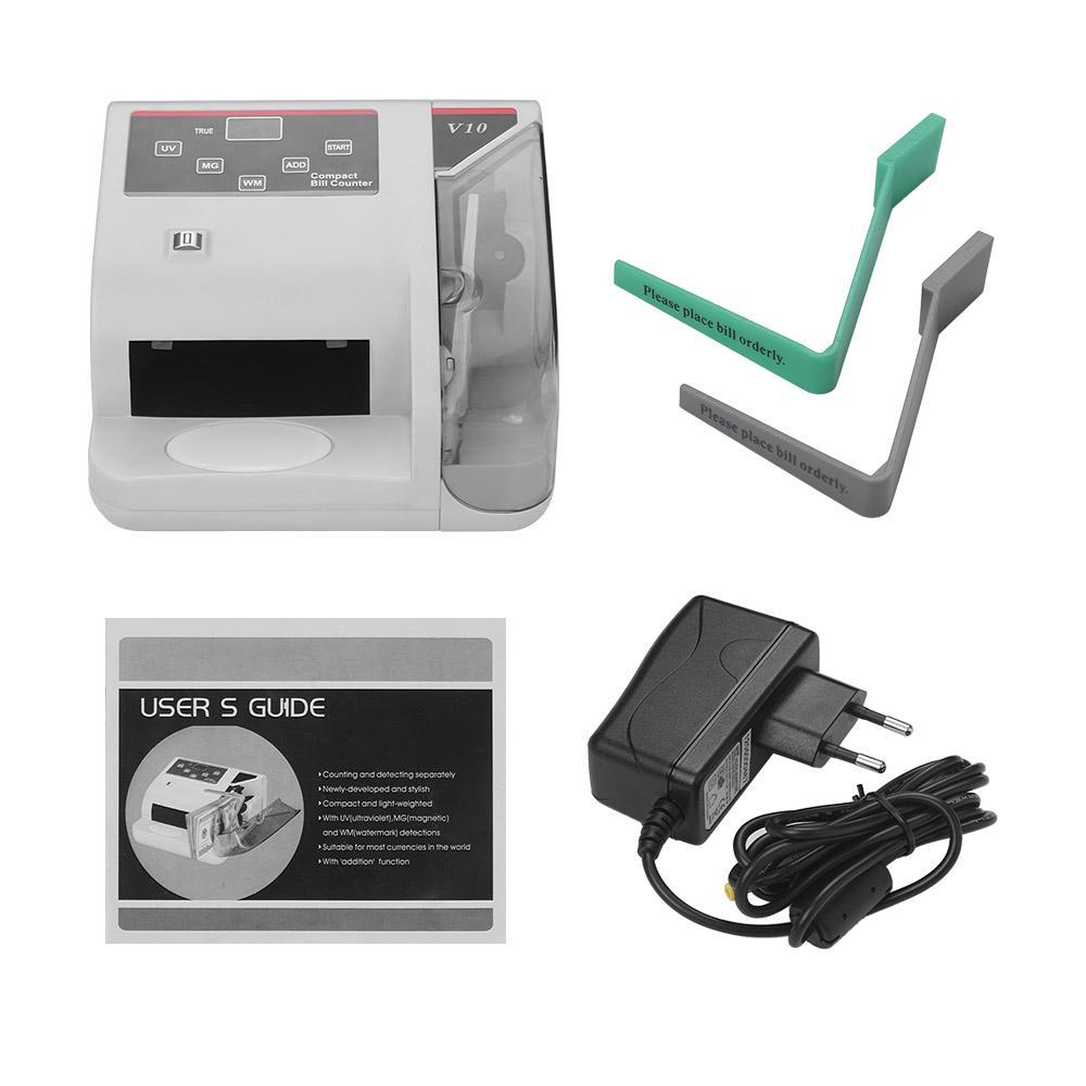 Портативный мини-счетчик денег по всему миру, наличная валюта, банкнота, счетная машина, детектор с